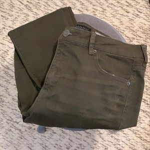 Aeropostale deep green skinny Jean